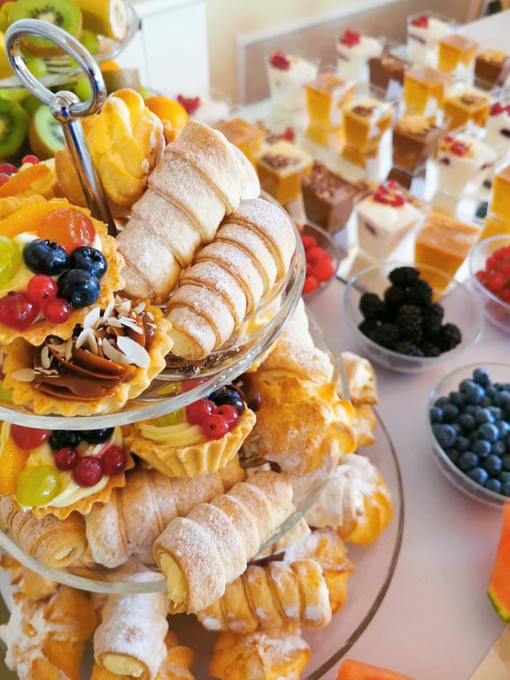 Buffet with Pastries and Desserts 